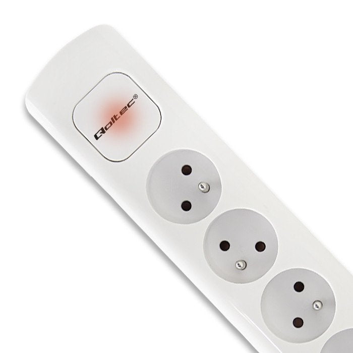 EAN 5901878502762 - Qoltec 50276 base múltiple 1,8 m 5 salidas AC Interior Blanco imagen 7