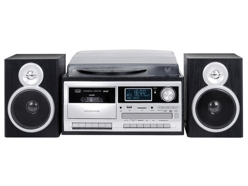 EAN 8011000025841 - Trevi TT 1072 Tocadiscos de tracción directa Negro, Plata Semiautomático imagen 2