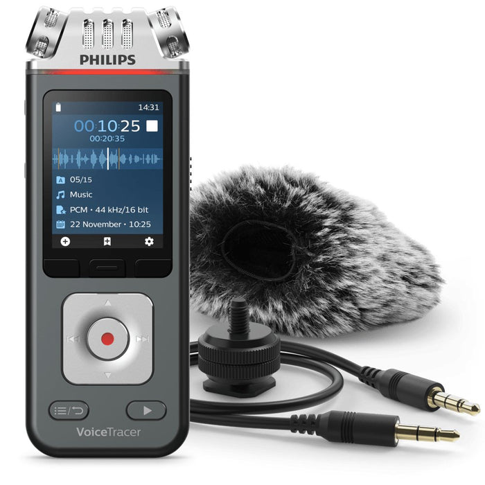 EAN 0855971006519 - Philips Voice Tracer DVT7110/00 dictáfono Tarjeta flash Antracita, Cromo imagen 6
