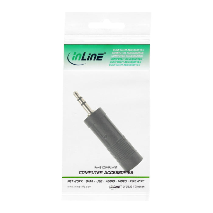 EAN 4043718030996 - InLine 99303 cambiador de género para cable 3.5mm jack male 6.3mm F Negro imagen 2