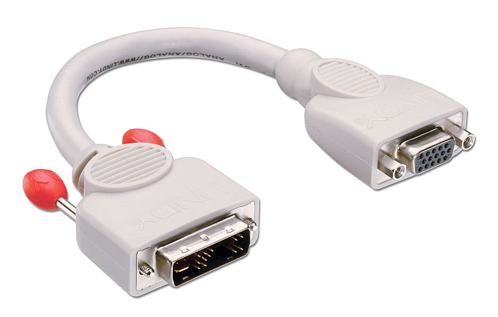 EAN 4002888412223 - Lindy 41222 adaptador de cable de vídeo 0,2 m DVI-A VGA (D-Sub) Gris imagen 1