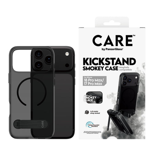 EAN 5715685043888 - PanzerGlass CARE™ by ® Kickstand Case Smokey w. Black MagSafe iPhone 2026 Pro Max | 17 Pro Max funda para imagen 2