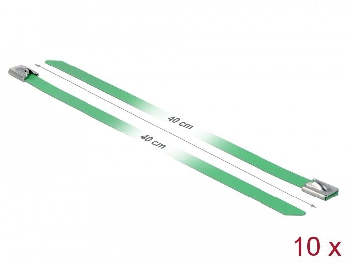 EAN 4043619188079 - DeLOCK 18807 presilla Acero Verde 10 pieza(s) imagen 2