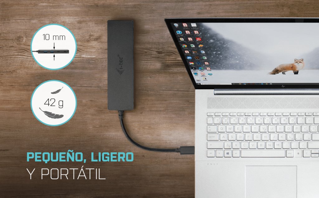 EAN 8595611703904 - i-tec Metal C31HUBMETAL2A2C hub de interfaz USB 3.2 Gen 1 (3.1 Gen 1) Type-C 10000 Mbit/s Negro imagen 11
