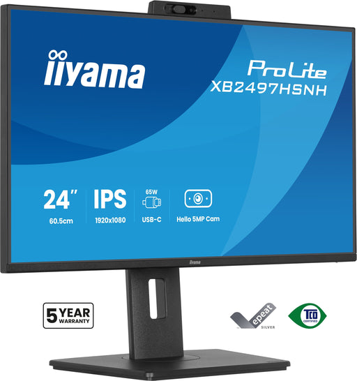 EAN 4948570125968 - iiyama ProLite XB2497HSNH-B1 24IN IPS LCD 4MS 1920X1080 350CD/M2 HDMI/DP/USB 2 pantalla para PC 60,5 cm ( imagen 1