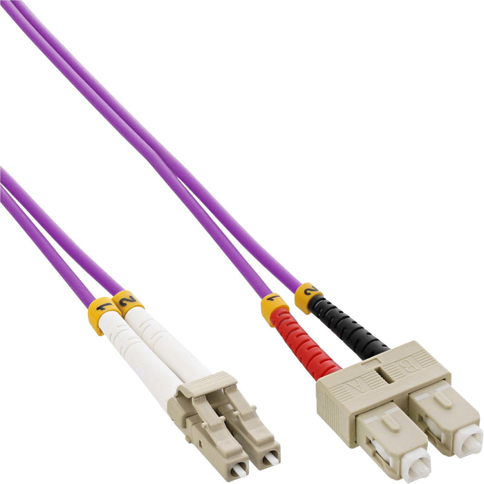 EAN 4043718217861 - InLine 88655P Cable de fibra óptica e InfiniBand 15 m LC SC Púrpura imagen 1