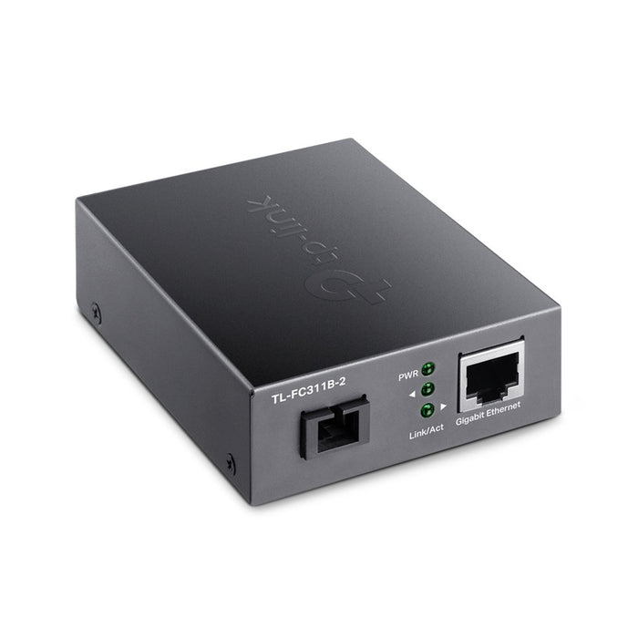 EAN 6935364010577 - TP-Link TL-FC311B-2 convertidor de medio 1000 Mbit/s Monomodo Negro imagen 2