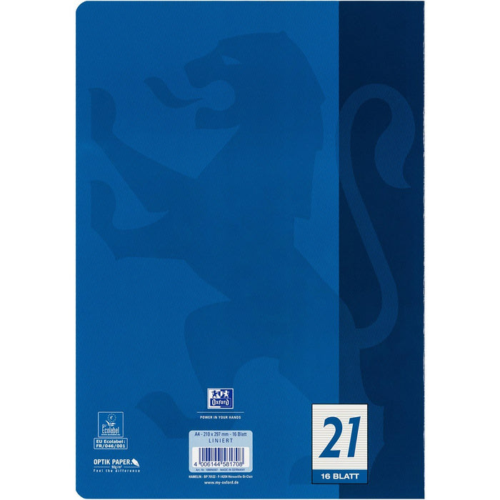 EAN 4006144581708 - Oxford 100050307 cuaderno y block A4 16 hojas Azul oscuro imagen 6