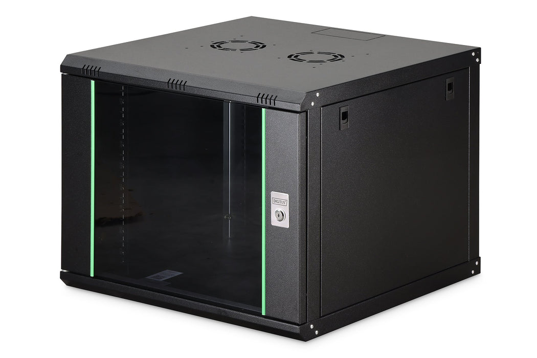 EAN 4016032257806 - Digitus DN-19 09U-6/6-EC-SW armario rack 9U Bastidor de pared Negro imagen 1