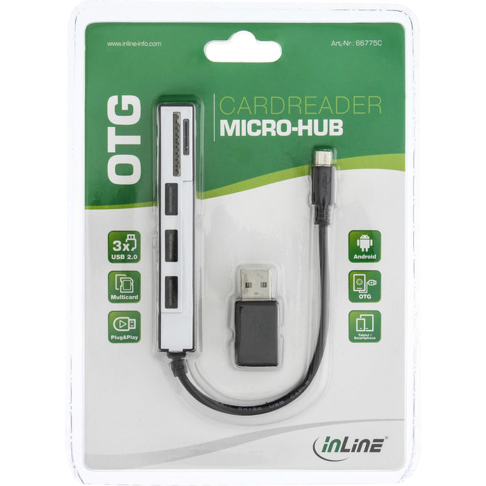 EAN 4043718232307 - InLine 66775C lector de tarjeta MicroUSB Negro imagen 2