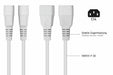 EAN 4066857002587 - Kabelmeister SK1430-W005 cable de transmisión Blanco 0,5 m IEC C14 IEC C13 imagen 3