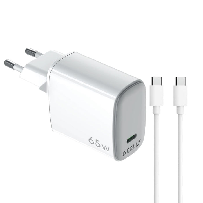 EAN 8021735212249 - Celly UPTC1USBC65WCTC cargador de dispositivo móvil Smartphone, Tableta Blanco USB Interior imagen 1