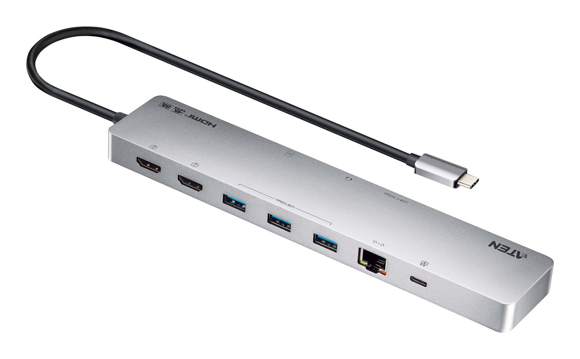 EAN 4710469343179 - ATEN UH3240 hub de interfaz USB Tipo C Plata imagen 1