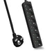 EAN 4005938628070 - Helos 262807 base múltiple 3 m 6 salidas AC Interior Negro imagen 1