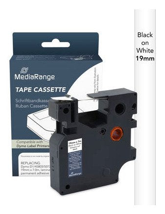 EAN 4260459618997 - MediaRange MRDY45803 cinta para impresora de etiquetas Negro sobre blanco D1 imagen 1