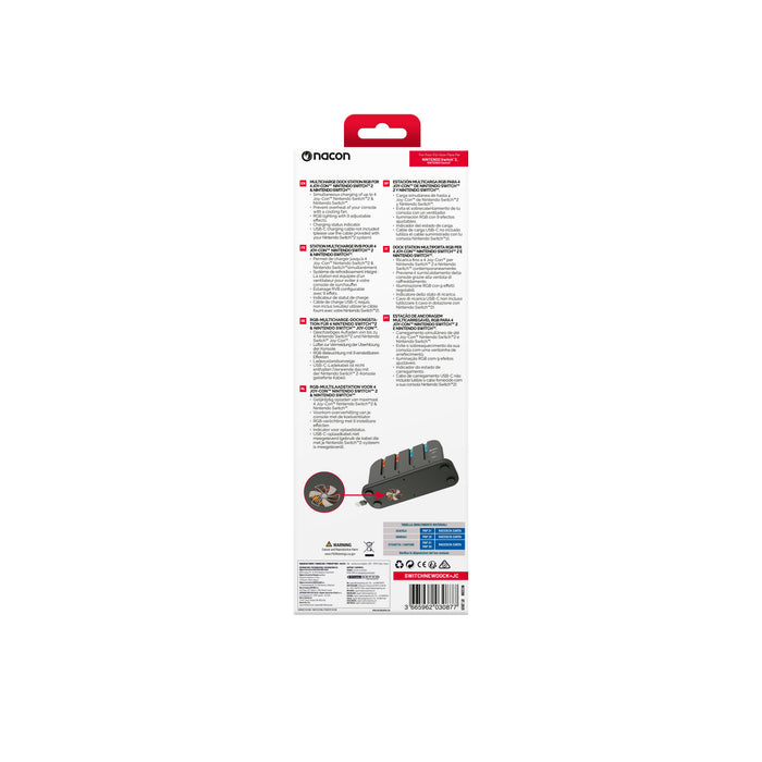 EAN 3665962030877 - NACON SWITCHNEWDOCK+JC accesorio y piza de videoconsola Kit de carga modular imagen 6