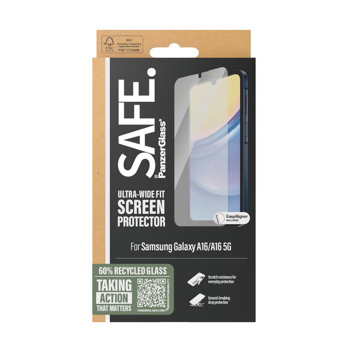 EAN 5715685014949 - PanzerGlass SAFE. by ® Screen Protector Samsung Galaxy A16 | A16 5G | Ultra-Wide Fit Protector de pantall imagen 3