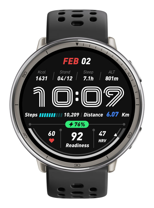 EAN 6970100377712 - Amazfit Active 2 3,35 cm (1.32") AMOLED 43.9 mm Digital 466 x 466 Pixeles Pantalla táctil Plata GPS (saté imagen 2