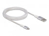 EAN 4043619830039 - DeLOCK 83003 cable de teléfono móvil Plata, Blanco USB A Lightning imagen 1