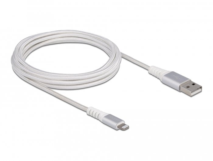 EAN 4043619830039 - DeLOCK 83003 cable de teléfono móvil Plata, Blanco USB A Lightning imagen 1