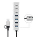 EAN 4052792076271 - LogiLink UA0442 hub de interfaz USB 3.2 Gen 1 (3.1 Gen 1) Type-A + Type-C 5000 Mbit/s Gris imagen 2