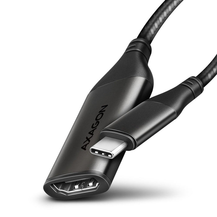EAN 8595247907141 - Axagon RVC-HI2M adaptador de cable de vídeo 0,25 m USB Tipo C HDMI Negro imagen 1