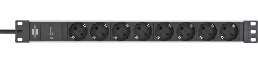 EAN 4007123662715 - Brennenstuhl 1390007308 base múltiple 2 m 8 salidas AC Interior Negro, Plata imagen 2