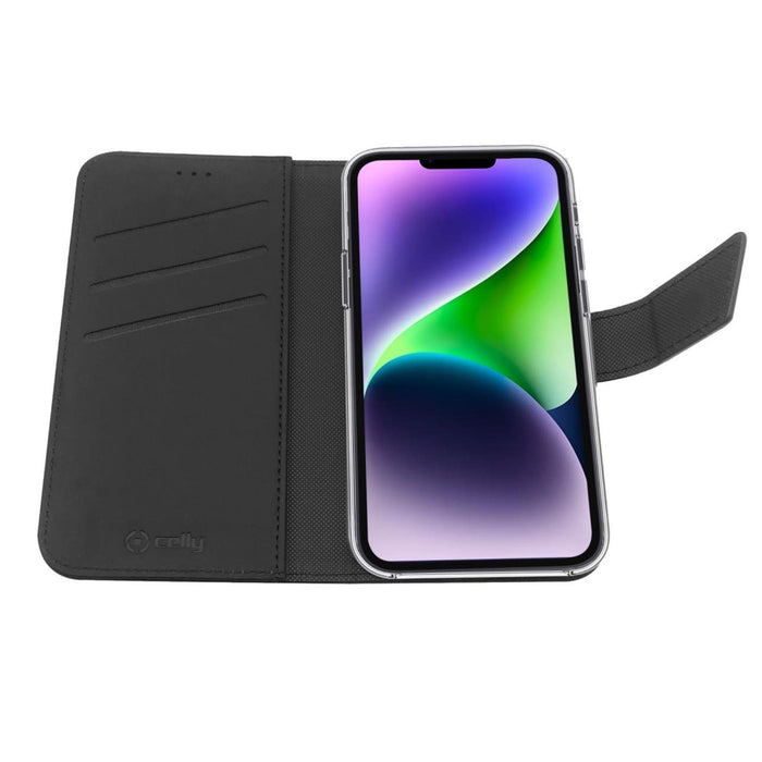 EAN 8021735196815 - Celly Wally funda para teléfono móvil 17 cm (6.7") Funda cartera Negro imagen 3