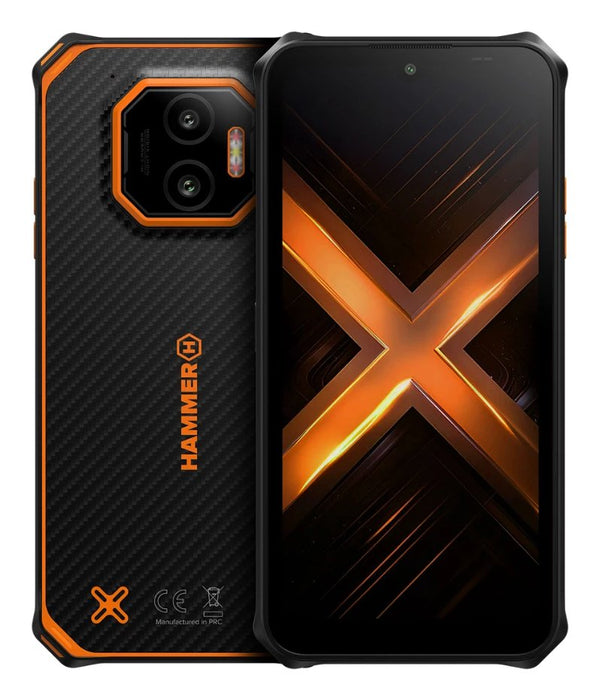 EAN 5902983638322 - HAMMER Energy X2 15,5 cm (6.1") SIM doble Android 15 4G USB Tipo C 6 GB 128 GB 5000 mAh Negro, Naranja imagen 1