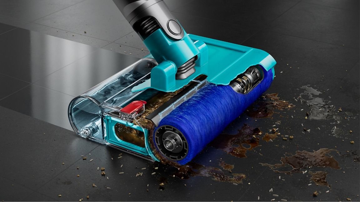 EAN 5025155136218 - Dyson V15s Detect Submarine Aspiradora escoba 2 en 1 Batería Seca y húmeda Sin bolsa 0,77 L Níquel, Amari imagen 4
