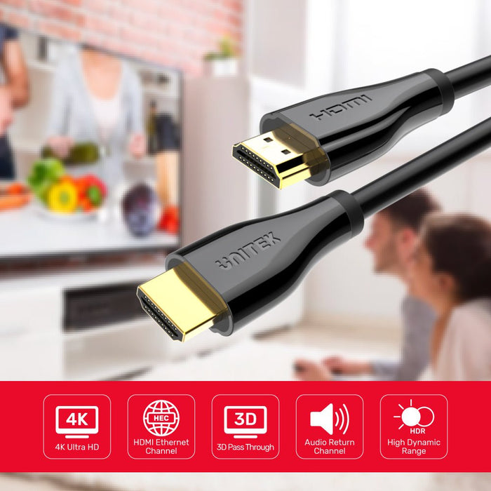 EAN 4894160041579 - UNITEK C1048GB cable HDMI 2 m HDMI tipo A (Estándar) Negro imagen 5