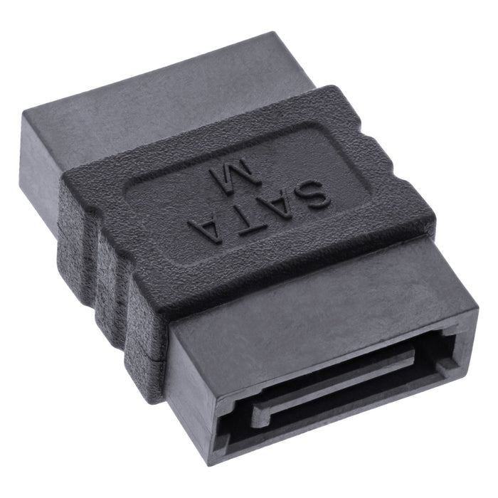 EAN 4043718126828 - InLine 27700A cambiador de género para cable SATA female SATA Negro imagen 2