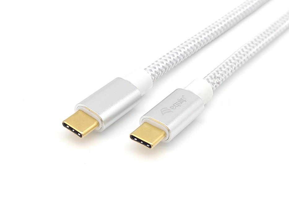 EAN 4015867226773 - Equip 128356 cable USB USB 3.2 Gen 2 (3.1 Gen 2) 1 m USB C Plata, Blanco imagen 2