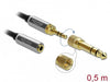 EAN 4043619857791 - DeLOCK 85779 cable de audio 0,5 m 3,5mm Negro, Gris imagen 4