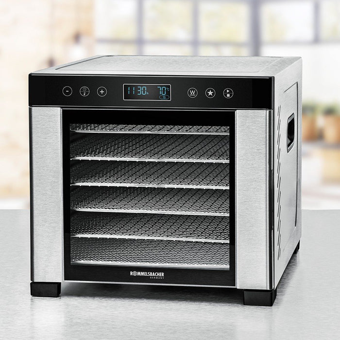 EAN 4001797462039 - Rommelsbacher DA 950 deshidratador de alimentos Negro, Acero inoxidable 600 W imagen 1