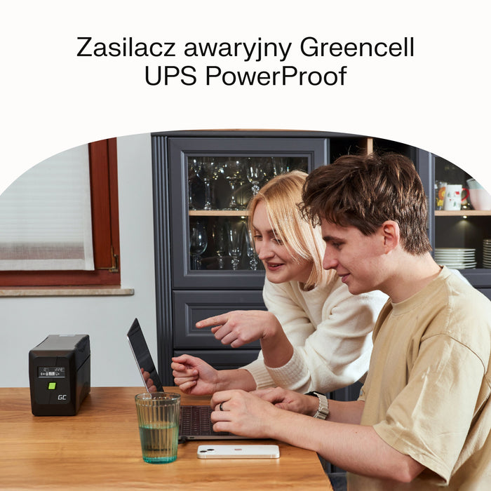 EAN 5904326375598 - Green Cell sistema de alimentación ininterrumpida (UPS) Línea interactiva 0,85 kVA 480 W 2 salidas AC imagen 4