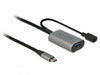 EAN 4043619853915 - DeLOCK 85391 cable USB USB 3.2 Gen 1 (3.1 Gen 1) 5 m USB A USB C Negro, Gris imagen 1