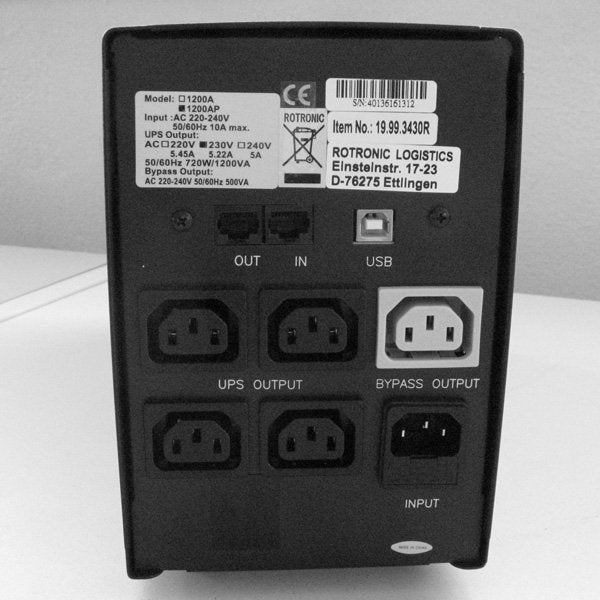EAN 7611990930685 - VALUE UPS, 1200VA, USB Port sistema de alimentación ininterrumpida (UPS) Línea interactiva imagen 1