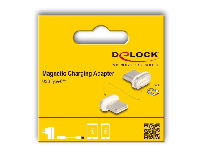 EAN 4043619665884 - DeLOCK 66588 cambiador de género para cable magnet USB C Oro, Blanco imagen 2