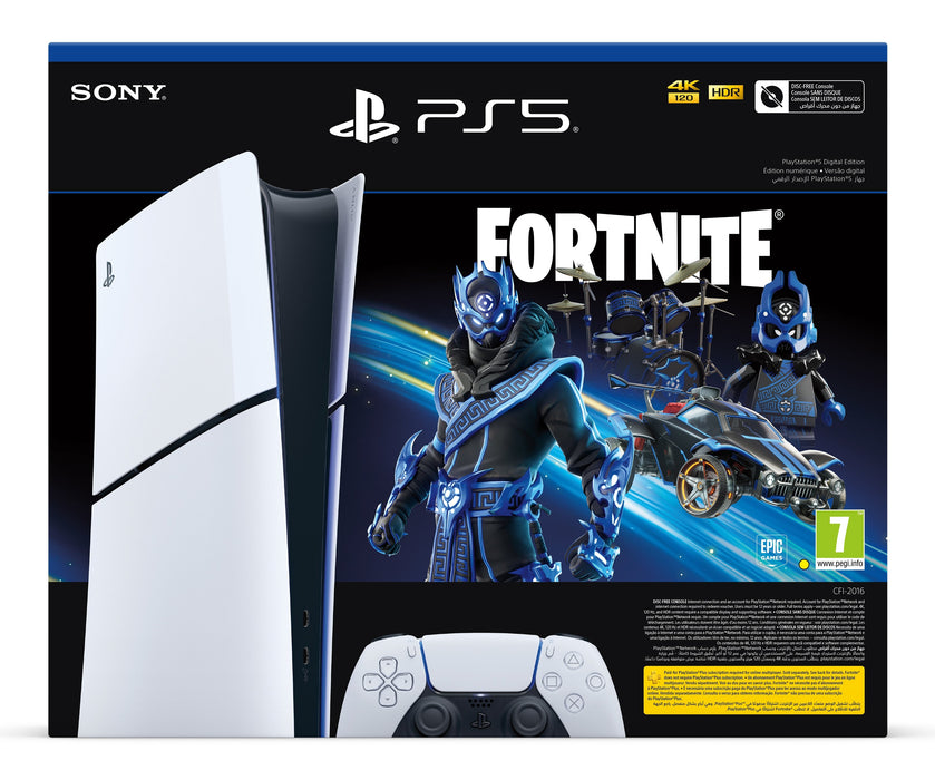 EAN 0711719593348 - Sony PlayStation 5 Slim Fortnite bundle 1 TB Wifi Negro, Blanco imagen 1