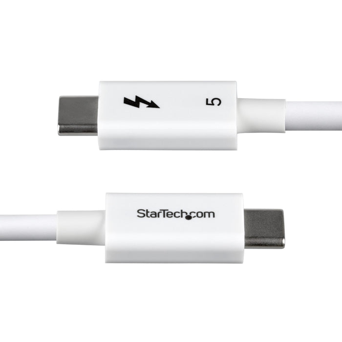 EAN 65030920629 - StarTech.com TBLT5MM80CM240WWH cable Thunderbolt 0,8 m 120 Gbit/s imagen 3
