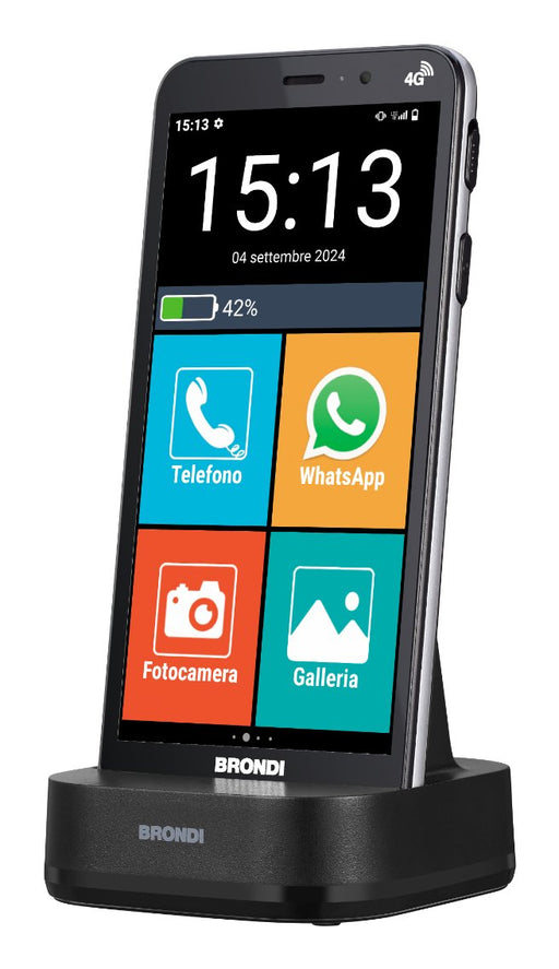 EAN 8015908830200 - Brondi Amico Vero 4G 14,5 cm (5.7") SIM doble Android 14 3 GB 32 GB 2800 mAh Negro imagen 1