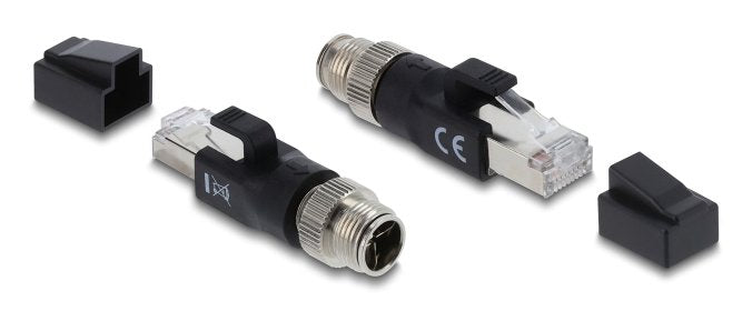 EAN 4043619908332 - DeLOCK 90833 cambiador de género para cable M12 8-pin RJ-45 Negro imagen 2