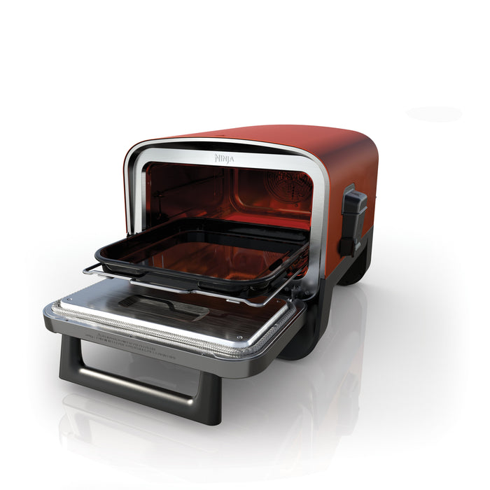 EAN 0622356272889 - Ninja OO101EU barbacoa y parrilla al aire libre Electricidad + Carbón vegetal Negro, Rojo, Plata 2400 W imagen 2
