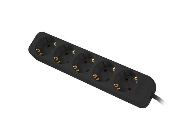 EAN 5901969429213 - Lanberg PS0-05F-0300-BK base múltiple 3 m 5 salidas AC Interior Negro imagen 3