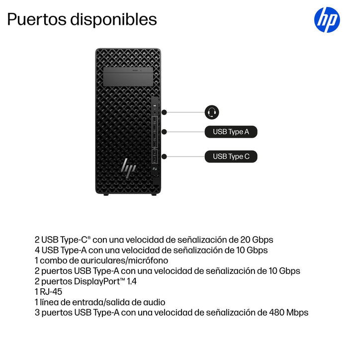 EAN 0199251803796 - HP Z2 Tower G1i Wolf Pro Security Edition Intel Core Ultra 9 285 32 GB DDR5-SDRAM 1 TB SSD Windows 11 Pro imagen 3