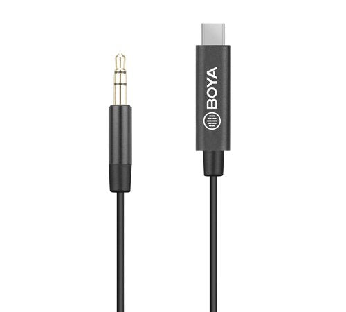 EAN 6971008025378 - BOYA BY-K2 cable de audio USB C 3,5mm Negro imagen 1