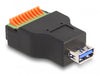 EAN 4043619662395 - DeLOCK 66239 cambiador de género para cable USB Type-A 10 pin terminal block Negro, Verde imagen 1