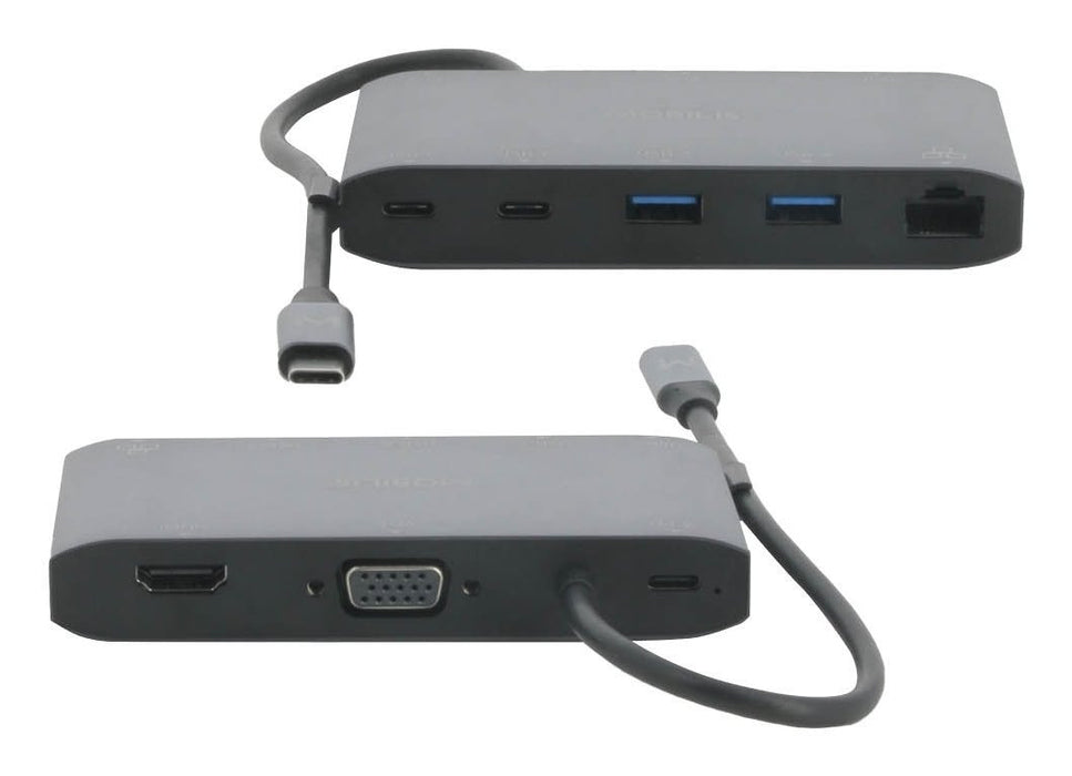 EAN 3700992537290 - Mobilis 020027 base para portátil y replicador de puertos Alámbrico USB 3.2 Gen 1 (3.1 Gen 1) Type-C Gris imagen 3