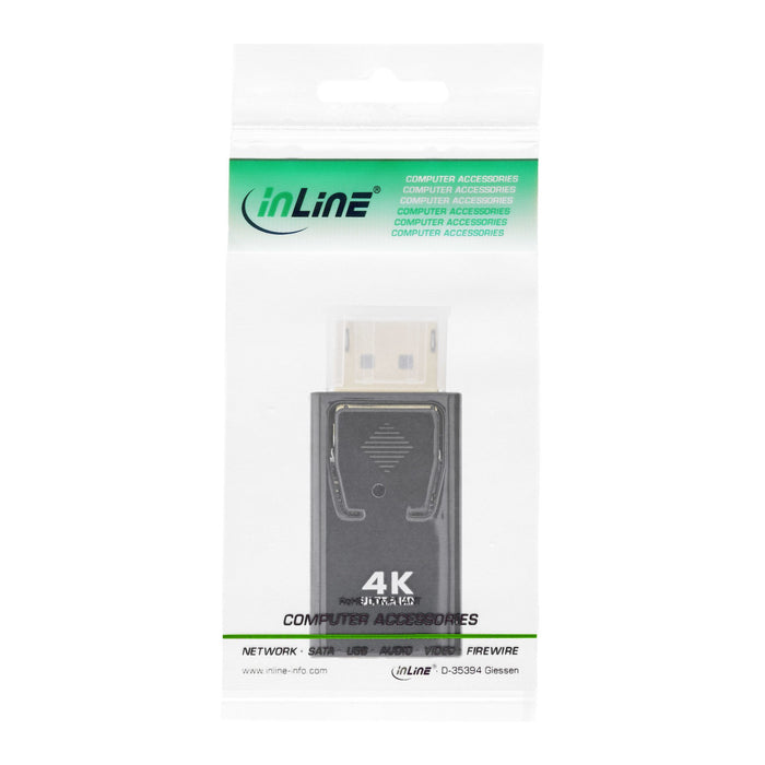 EAN 4043718292448 - InLine 17198M adaptador de cable de vídeo DisplayPort male HDMI Negro imagen 3